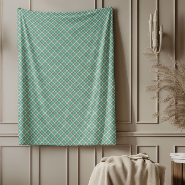 Manta Polar Pastel Tartán Blanket para unas vacaciones relajad (Pastel Tartan Blanket for Soft Holiday Comfort)