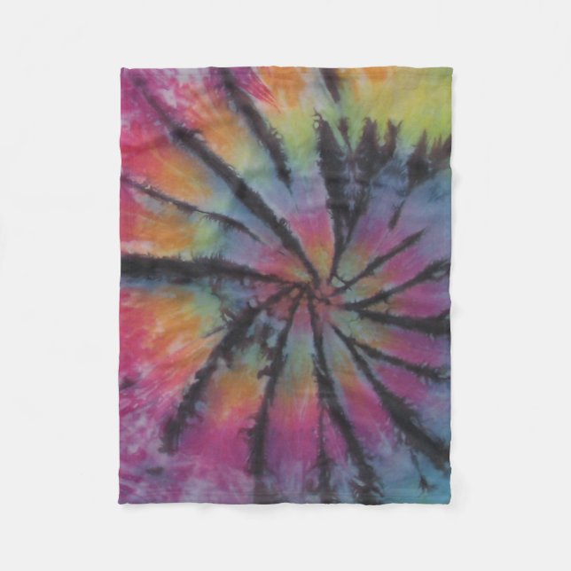 Manta Polar Pastel Tie Dye Swirl (Anverso)