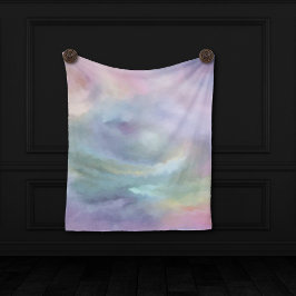 Manta Polar Pasteles singulares | Dreamy Muted Rainbow Mottle