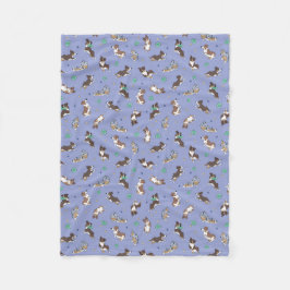 Manta Polar Pastor Australiano Jugando Fleece Blanket