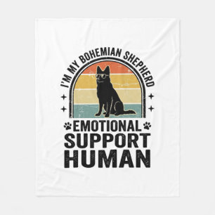 Manta Polar Pastor bohemio humano de apoyo emocional vintage