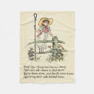 Manta Polar Pastorcita: Clásico de Kate Greenaway Nursery