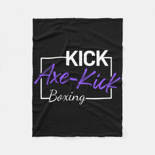 Manta Polar Patada de hacha de kickboxing (Anverso)