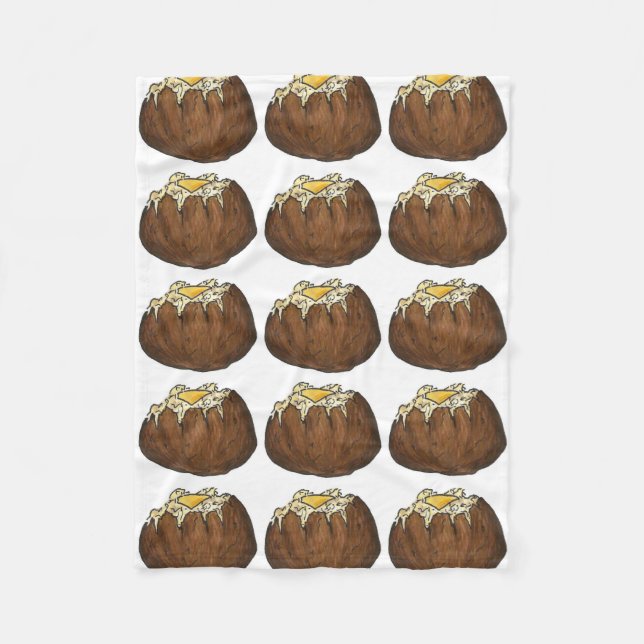 Manta Polar Patatas Idaho calientes Mantequilla de mantequilla (Anverso)