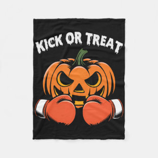 Manta Polar Patear O Tratar El Boxeo Halloween Boxing Gracioso