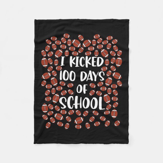 Manta Polar Patearon A 100 Días De Estudiante De Fútbol Escola (Anverso)