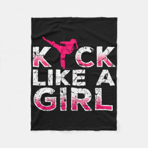 Manta Polar Pateo Como Una Chica-karate Kickboxing Chicas
