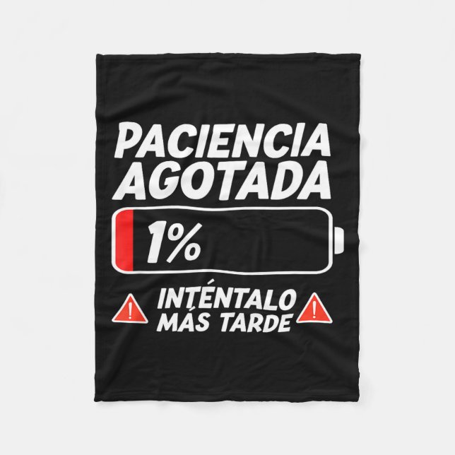 Manta Polar Patience Mom Dad Couple Birthday Pajamas Sold Out  (Anverso)