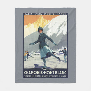 Manta Polar Patinaje de hielo - poster olímpico del promo de