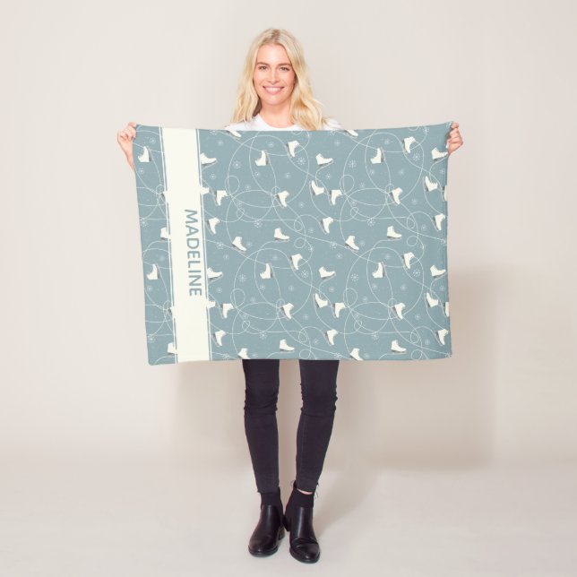 Manta Polar Patinaje sobre hielo y copo de nieve (In situ)