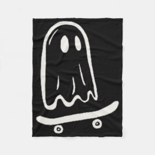 Manta Polar Patinar Rad Patinaje Fantasma Halloween Patineta