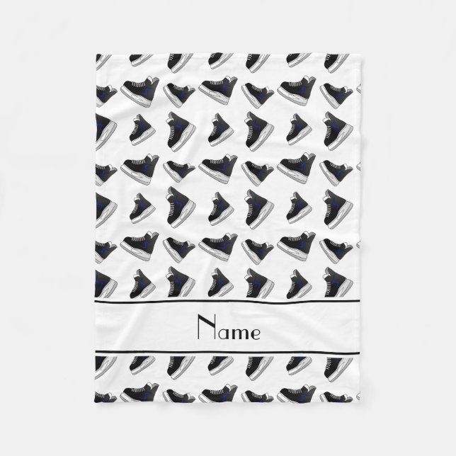 Manta Polar Patines blancos conocidos personalizados del (Anverso)