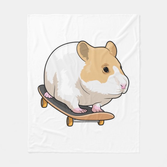 Manta Polar Patineta de esquí de Hamster (Anverso)