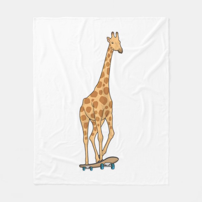 Manta Polar Patineta Giraffe (Anverso)