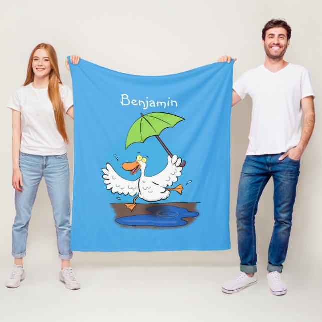 Manta Polar Pato gracioso con personalizado bailarín de paragu (In situ)