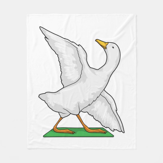Manta Polar Pato Yoga Meditación Fitness (Anverso)