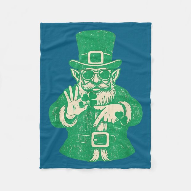 Manta Polar Patricks Day, Leprechauns Funny 6 Meme Gift Men, W (Anverso)