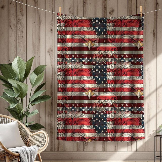 Manta Polar Patriotic Flag Blanket Eagle Pride for the Fourth (Patriotic Flag Blanket Eagle Pride for the Fourth)