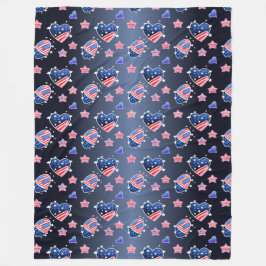 Manta Polar Patriótico All American Mama Messy Bun