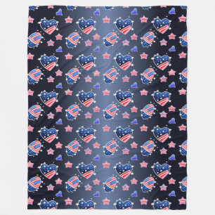 Manta Polar Patriótico All American Mama Messy Bun