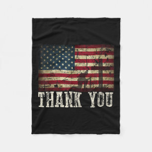 Manta Polar Patriótico De Sus Servicios - Día De Los Veteranos