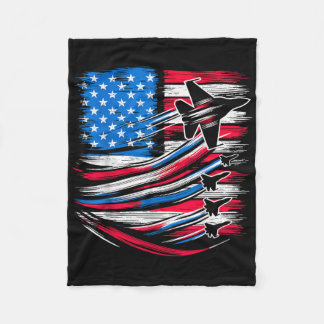 Manta Polar Patriótico Estadounidense Combatiente De Bandera J