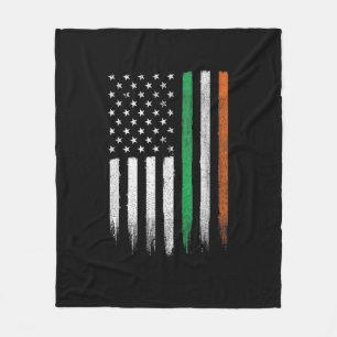 Manta Polar Patriótico Irlanda Bandera Americana Irlanda San P