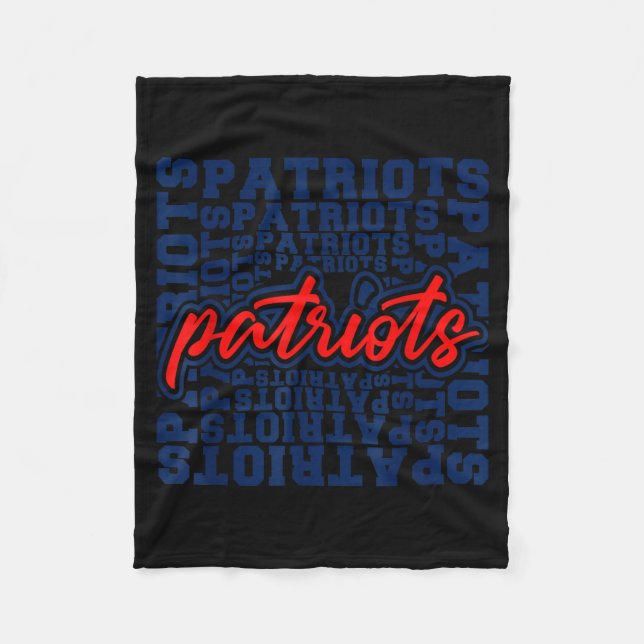 Manta Polar Patriots American Blue And Red Patriot Saying  (Anverso)