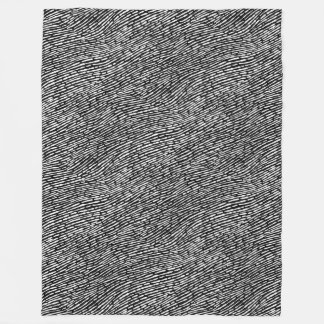Manta Polar Patrón abstracto 140523 - Blanco sobre negro