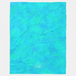 Manta Polar Patrón abstracto azul turquesa