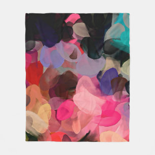 Manta Polar Patrón abstracto de arte digital. Dibujo manual mo