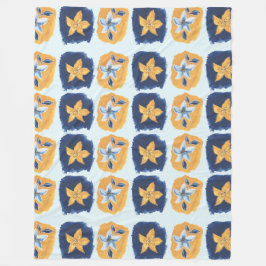 Manta Polar Patrón abstracto de las flores