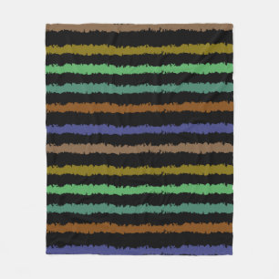 Manta Polar Patrón abstracto de línea colorido