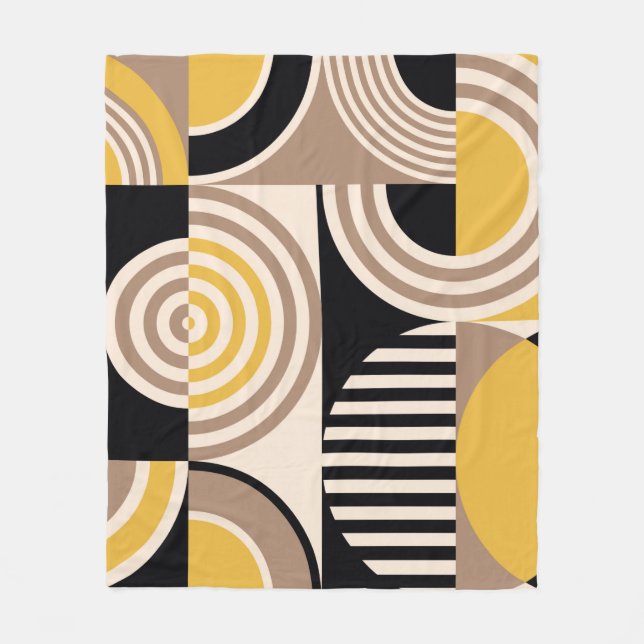 Manta Polar Patrón abstracto geométrico moderno. Diseño de cos (Anverso)