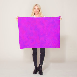 Manta Polar Patrón abstracto púrpura rosa