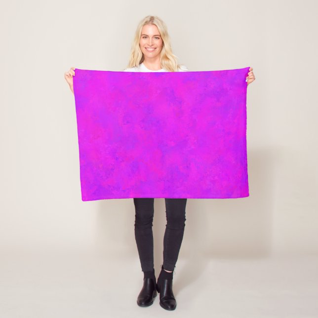 Manta Polar Patrón abstracto púrpura rosa (In situ)