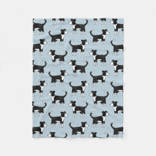Manta Polar Patrón Adorable de Perro de Oveja Collie Border W