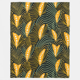 Manta Polar Patrón africano vibrante