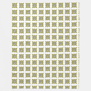 Manta Polar Patrón amarillo