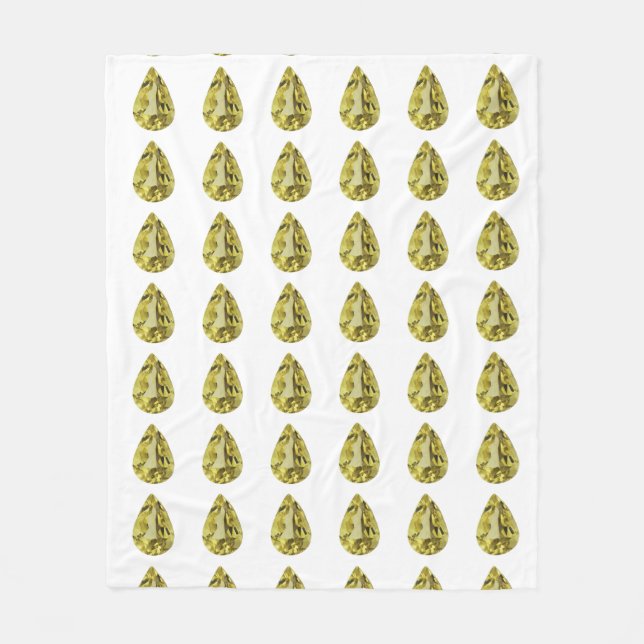 Manta Polar Patrón amarillo (Anverso)