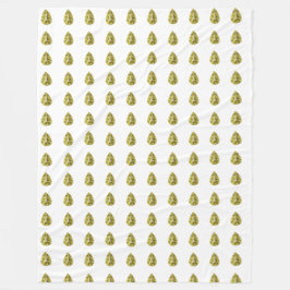 Manta Polar Patrón amarillo