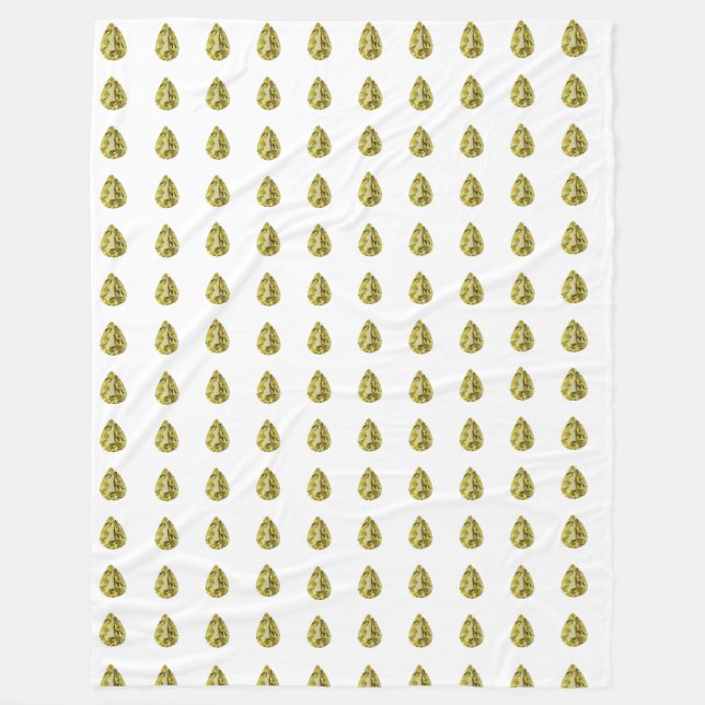 Manta Polar Patrón amarillo (Anverso)