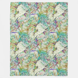 Manta Polar Patrón animal de Guay - Bella Artes Unicorn 1