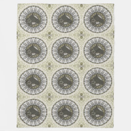 Manta Polar Patrón animal de Guay - Caballo de Mandala 1