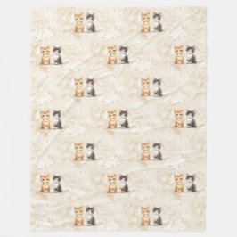 Manta Polar Patrón animal de Guay - Gatos cortos 5