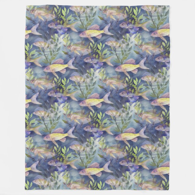 Manta Polar Patrón animal de Guay - Gecko 1 (Anverso)