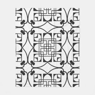 Manta Polar Patrón Art Déco Sin Maravillas. Bba minimalista vi