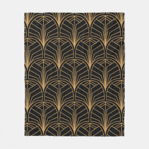 Manta Polar Patrón Art Déco Sin Maravillas. Bba minimalista vi