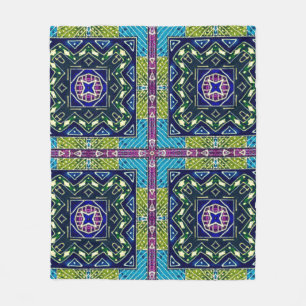 Manta Polar Patrón azteca sin inconvenientes. Ikat Chevron Clo