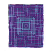 Patrón azul geométrico